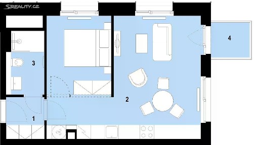 Prodej bytu 2+kk 43 m² Plynárenská, Brno - Zábrdovice
