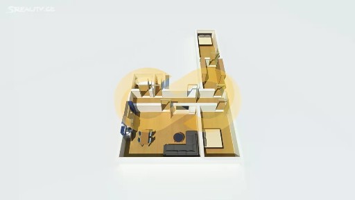 Pronájem bytu 3+kk 96 m² Alšovo nám., Písek - Vnitřní Město