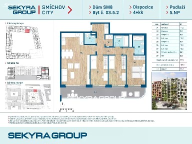 Prodej bytu 4+kk 107 m² Šiklové, Praha