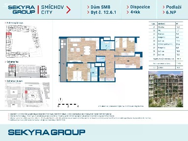 Prodej bytu 4+kk 106 m² Praha - Praha 5