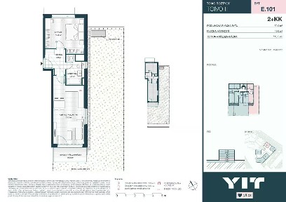 Prodej bytu 2+kk 54 m² Komárkova, Praha - Chodov