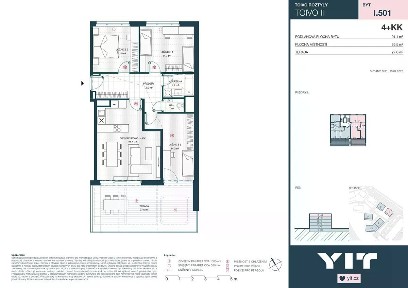 Prodej bytu 4+kk 81 m² Komárkova, Praha - Chodov