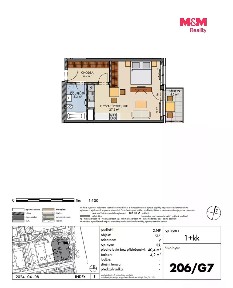 Prodej bytu 1+kk 41 m² Honzíkova, Praha - Dolní Měcholupy