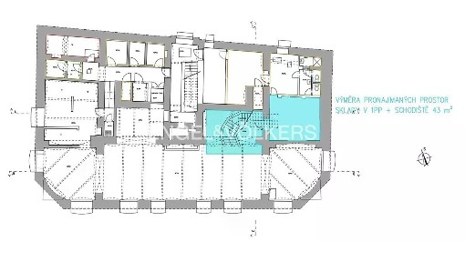 Pronájem obchodního prostoru 181 m² Spálená, Praha - Nové Město