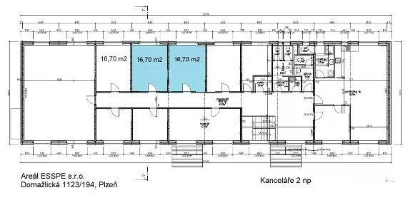Pronájem kanceláře 33 m² Domažlická, Plzeň - Skvrňany