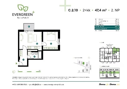 Prodej bytu 2+kk 47 m²