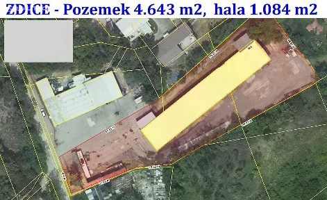 Prodej skladového prostoru 1084 m² Zdice