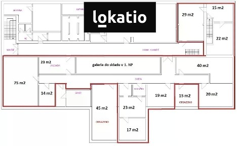 Pronájem kanceláře 75 m²