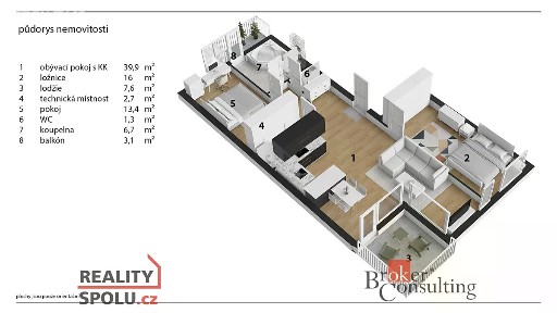 Prodej bytu 3+kk 84 m² Pouchovská, Hradec Králové