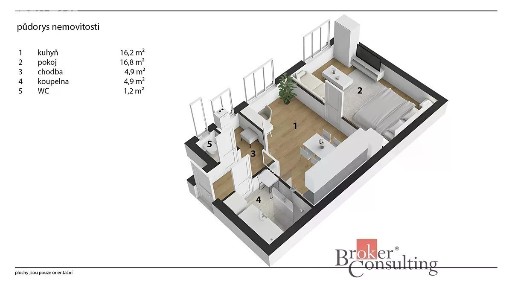 Prodej bytu 2+kk 44 m² Pospíšilova, Hradec Králové