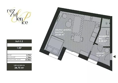 Prodej bytu 1+kk 35 m² Brno - Bohunice