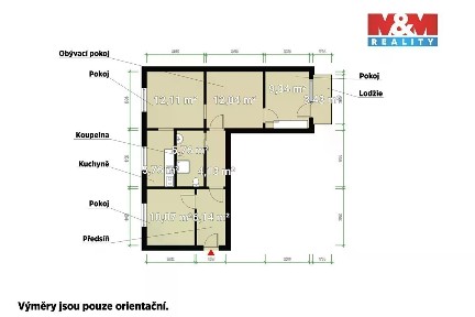 Pronájem bytu 4+1 65 m² Lesná