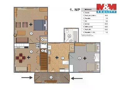 Prodej rodinného domu 170 m², pozemek 5936 m² Sedlec-Prčice - Malkovice