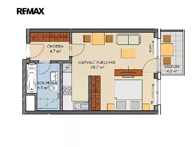 Prodej bytu 2+kk 44 m² Honzíkova, Praha - Dolní Měcholupy