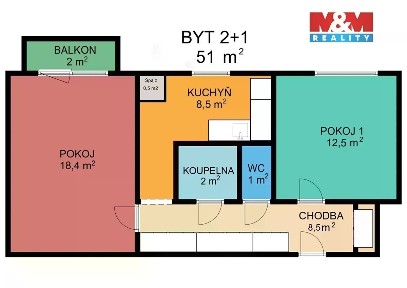 Prodej bytu 2+1 51 m² Halasova, Jeseník