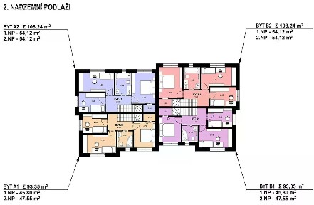 Prodej bytu 5+kk 108 m² K Pětimostí, Tábor - Náchod