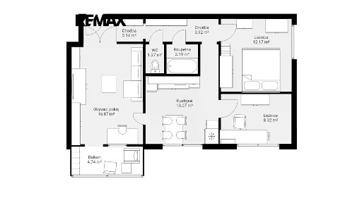 Prodej bytu 3+1 60 m² Brněnská, Kuřim