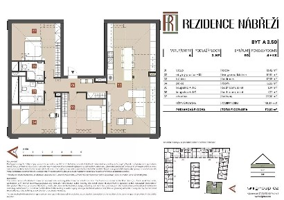 Prodej bytu 4+kk 92 m² Nábřeží, Brandýs nad Labem-Stará Boleslav - Stará Boleslav