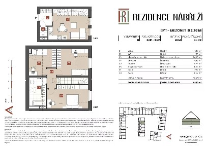 Prodej bytu 4+kk 93 m²