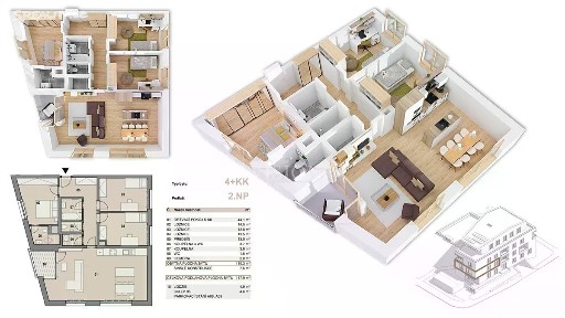 Prodej bytu 4+kk 110 m² Příbram - Příbram V-Zdaboř