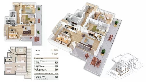 Prodej bytu 3+kk 85 m² Příbram - Příbram V-Zdaboř