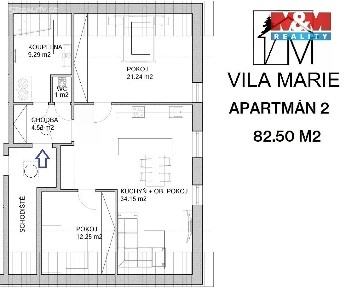 Prodej bytu 3+kk 88 m² Starý mlýn, Chotěšov