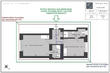 Prodej bytu 2+kk 40 m² Truhlářova, Ústí nad Labem - Střekov
