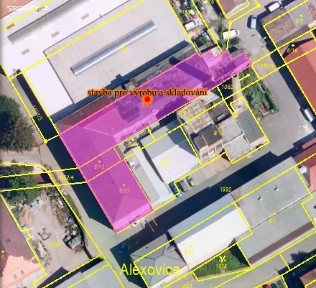 Prodej výrobní haly, prostoru 3300 m² Tovární, Ivančice - Alexovice