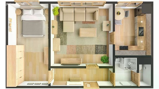 Prodej bytu 2+1 50 m² Okružní, Zlín