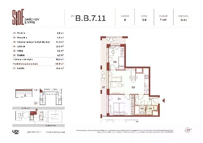 Prodej bytu 3+kk 61 m²