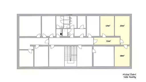 Pronájem kanceláře 69 m²