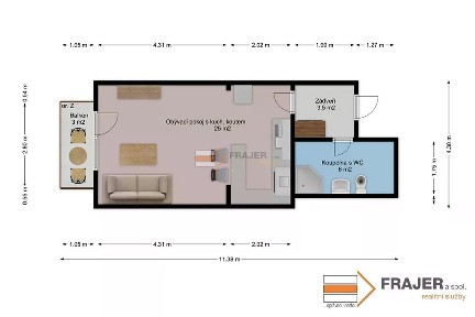 Prodej bytu 1+kk 37 m²