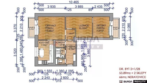 Prodej bytu 2+1 66 m² Neratovice