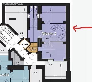 Pronájem kanceláře 221 m² Kořenského, Praha - Smíchov