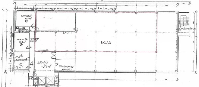 Pronájem skladového prostoru 456 m² Ve žlíbku, Praha - Horní Počernice