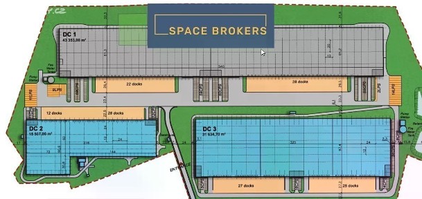 Pronájem skladového prostoru 6552 m²