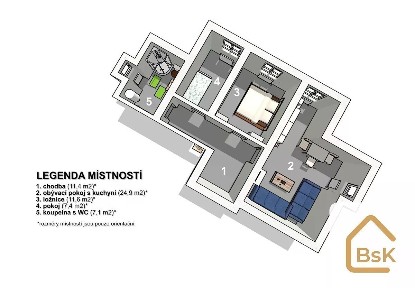 Prodej bytu 3+kk 78 m²