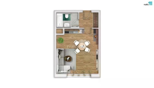 Prodej bytu 1+kk 49 m² Švermova, Liberec - Liberec X-Františkov