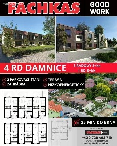 Prodej projektu na klíč 80 m², pozemek 211 m² Damnice