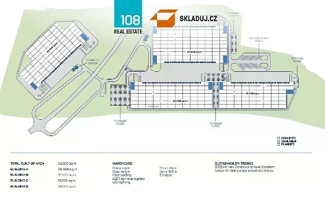 Pronájem skladového prostoru 35000 m²
