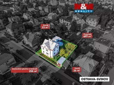 Prodej rodinného domu 350 m², pozemek 697 m² Leopolda Kříže, Ostrava - Svinov