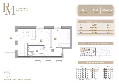 Prodej bytu 2+kk 49 m²