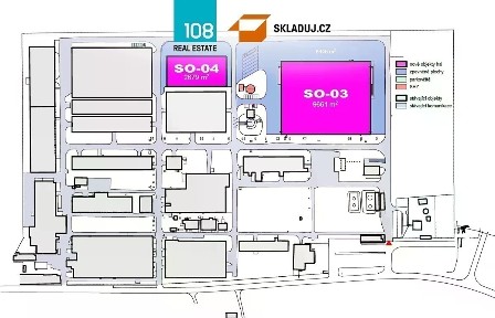 Pronájem skladového prostoru 9661 m²