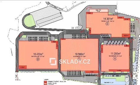 Pronájem skladového prostoru 13000 m²