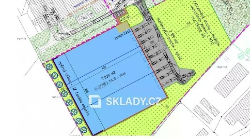 Pronájem skladového prostoru 2500 m²