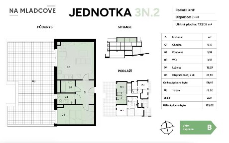 Prodej bytu 2+1 90 m² Zlín - Mladcová