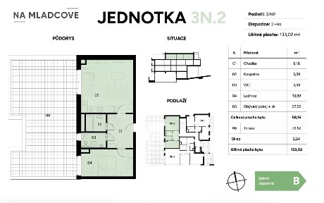 Prodej bytu 2+1 90 m² Zlín - Mladcová