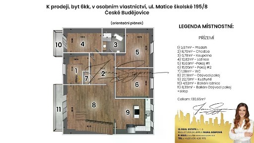 Prodej bytu 6 pokojů a více 177 m² Matice školské, České Budějovice - České Budějovice 7