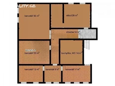 Pronájem kanceláře 97 m²