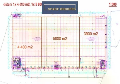 Pronájem skladového prostoru 9700 m²